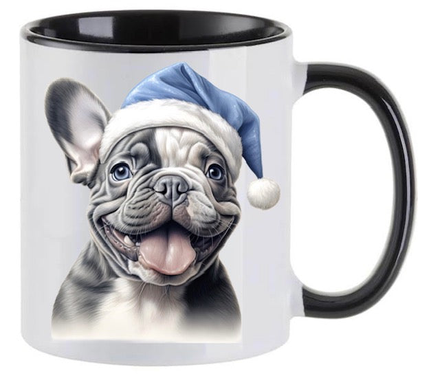 Festive Frenchie Ceramic Mug