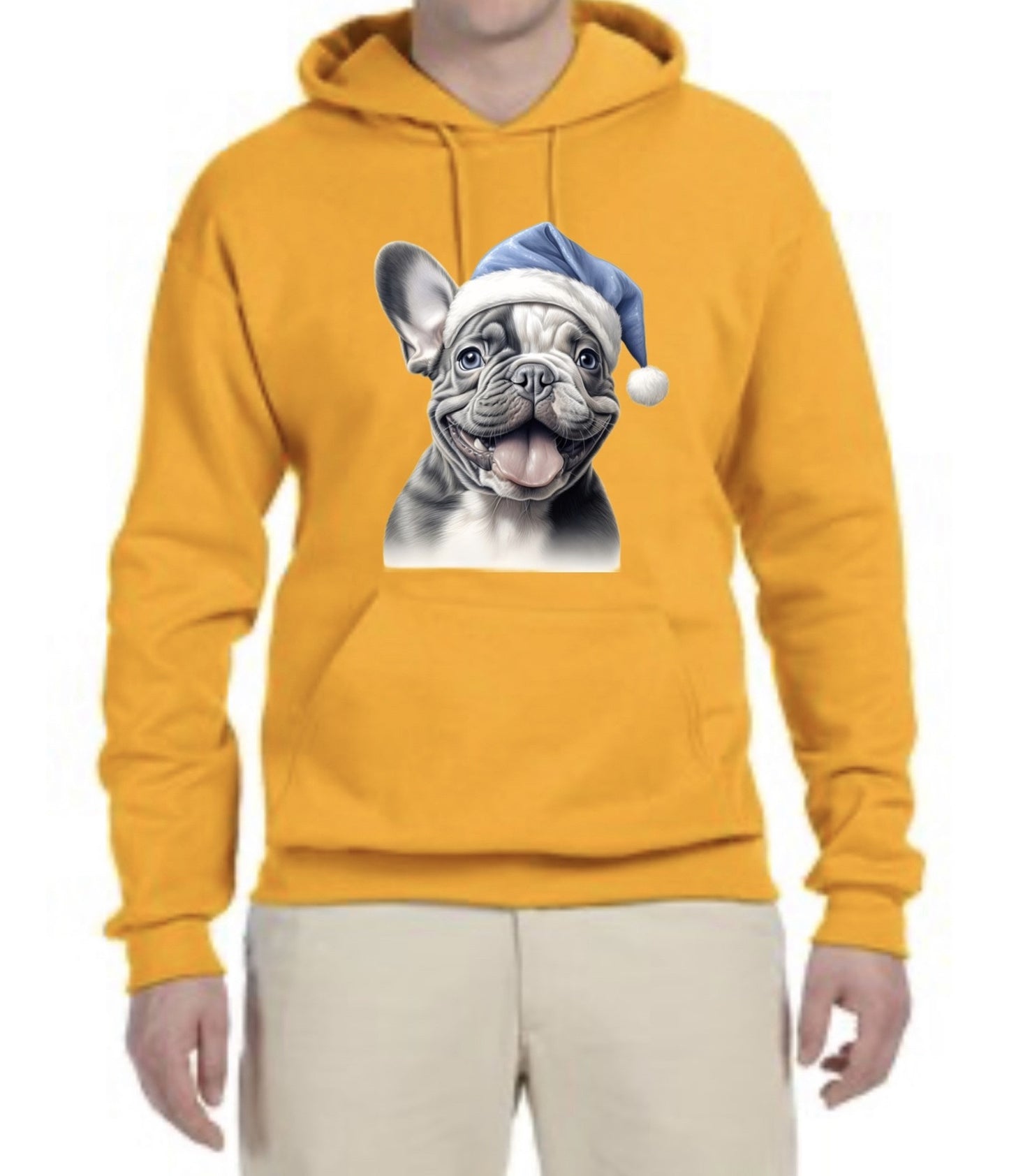 Festive French Bulldog  Hoodie